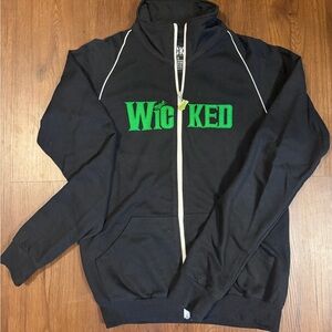 Wicked The Musical Official Merch Black Zip-Up
